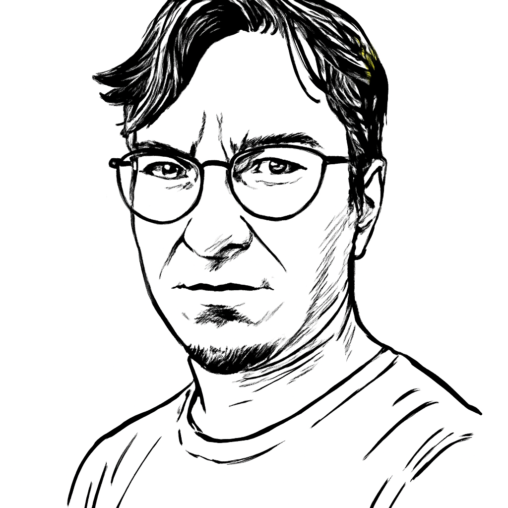 Drawn portrait of Atakan Seçkin
