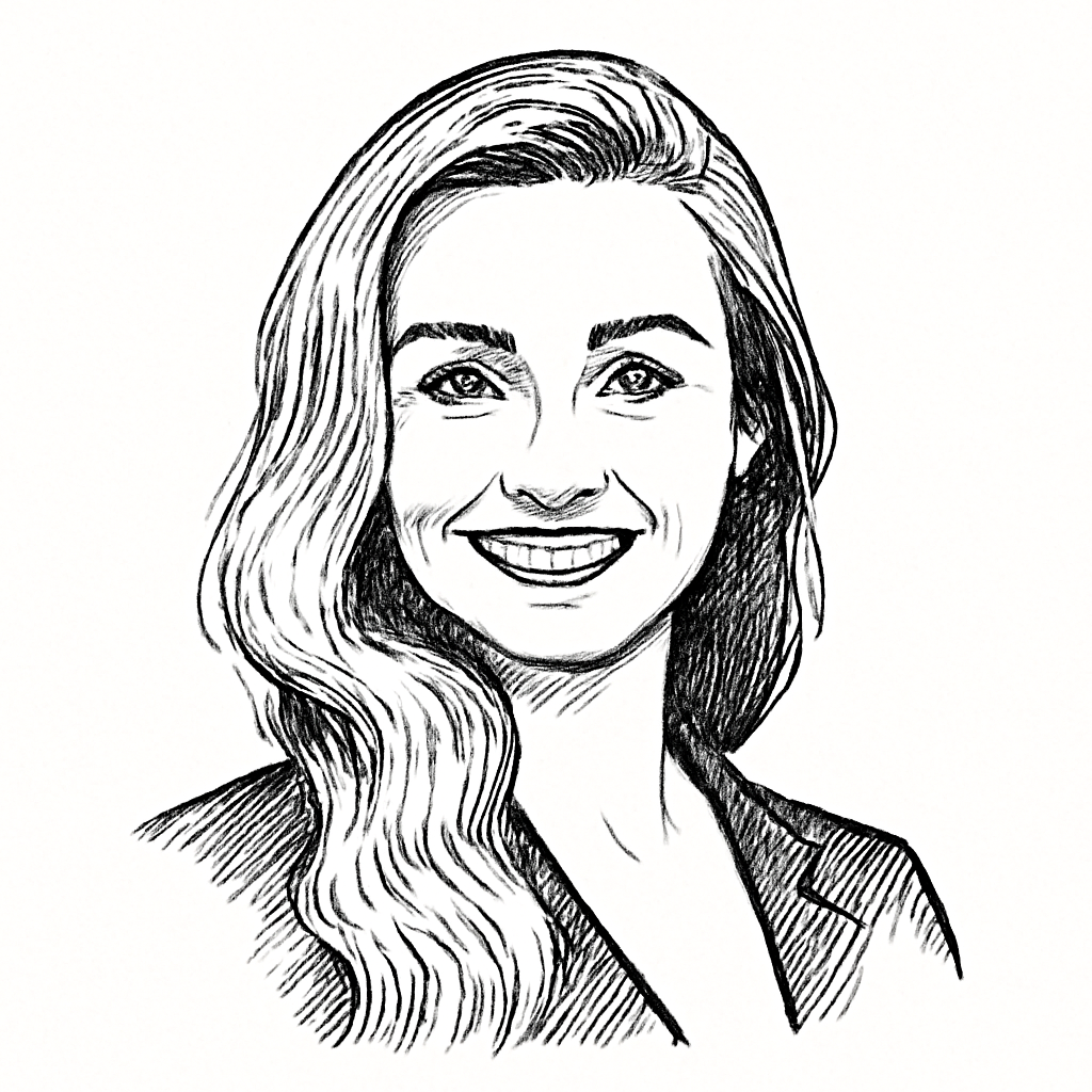 Drawn portrait of Elena Edington