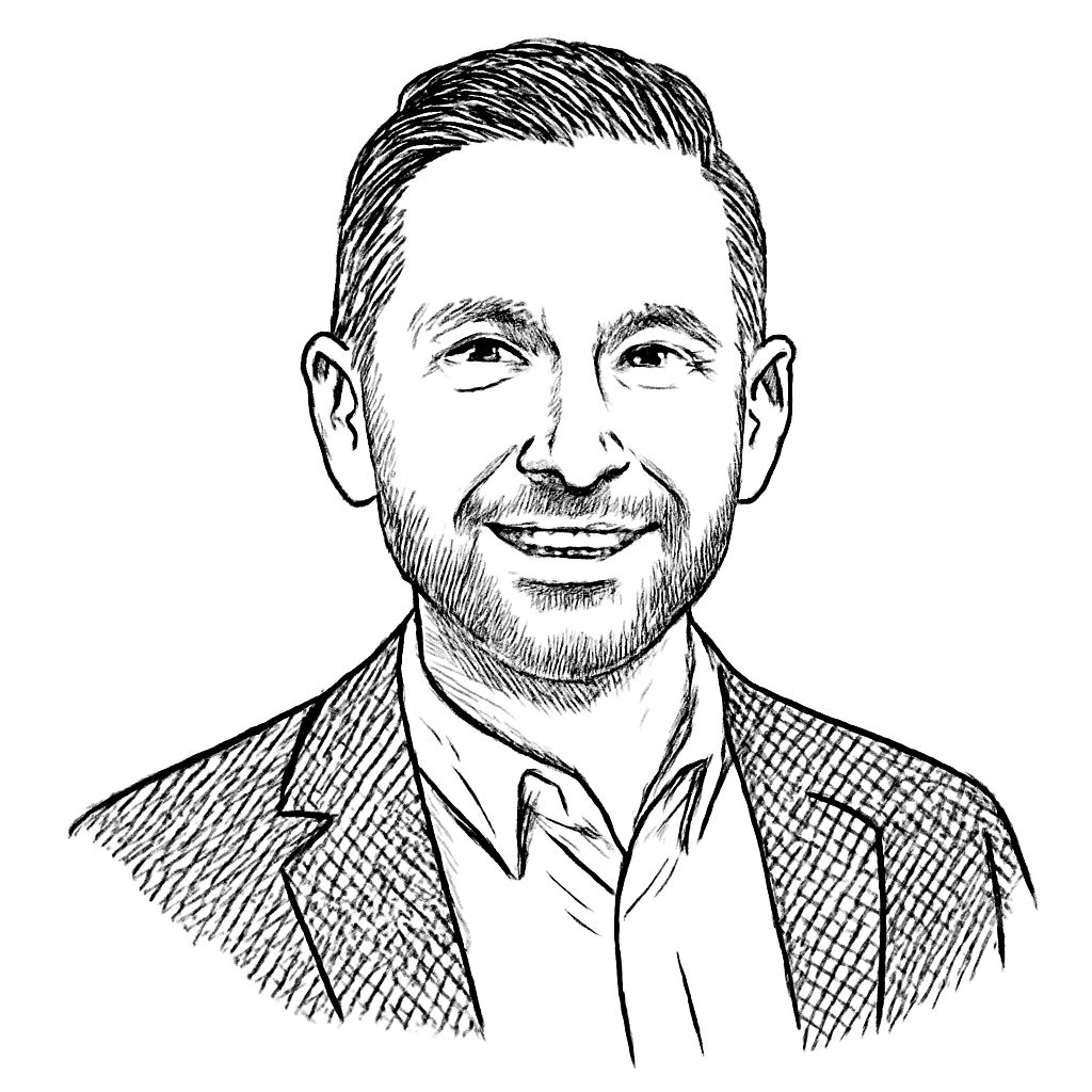 Drawn portrait of Bryce Winkelman