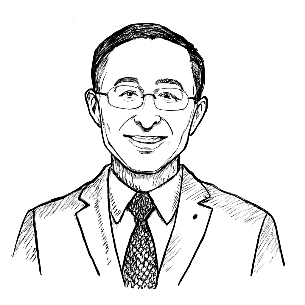 Drawn portrait of Ting Cai