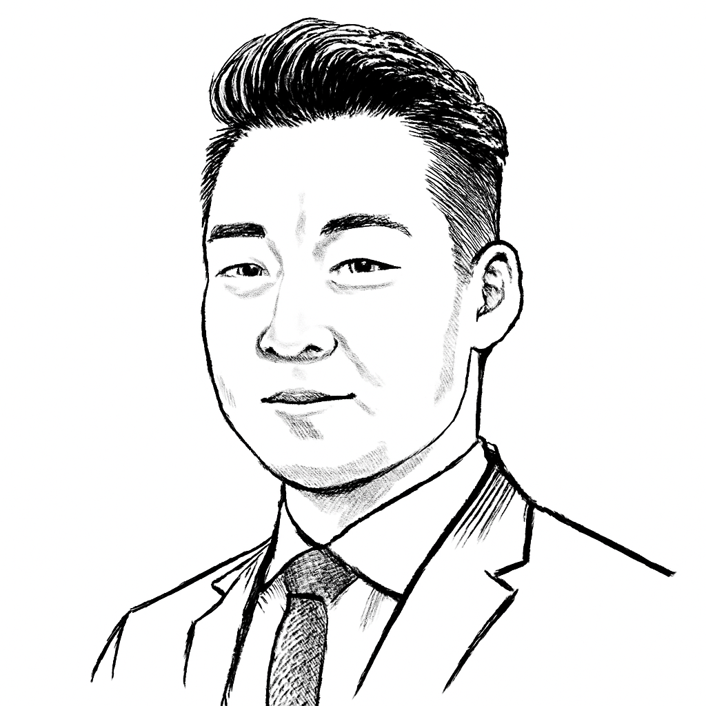 Drawn portrait of Shunsuke Yazawa