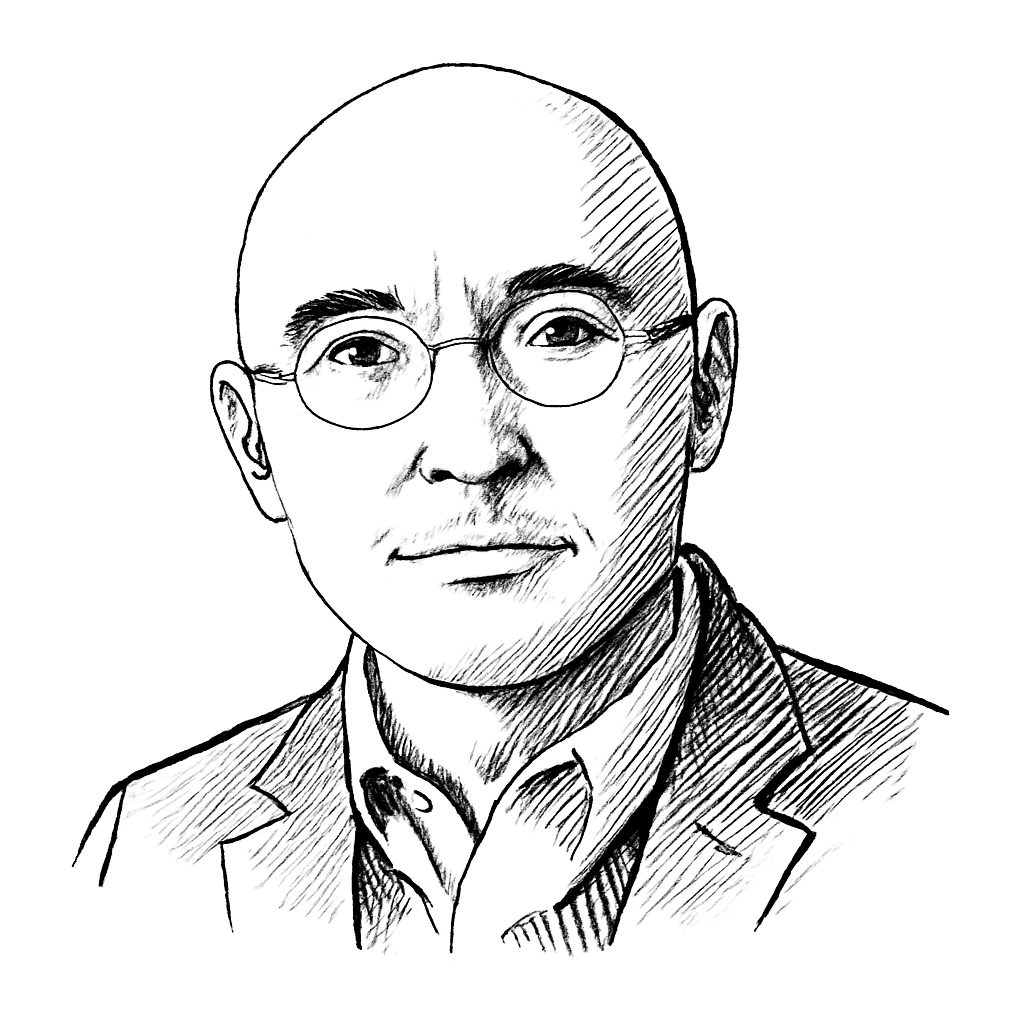 Drawn portrait of Seichu Masatada Kobayashi