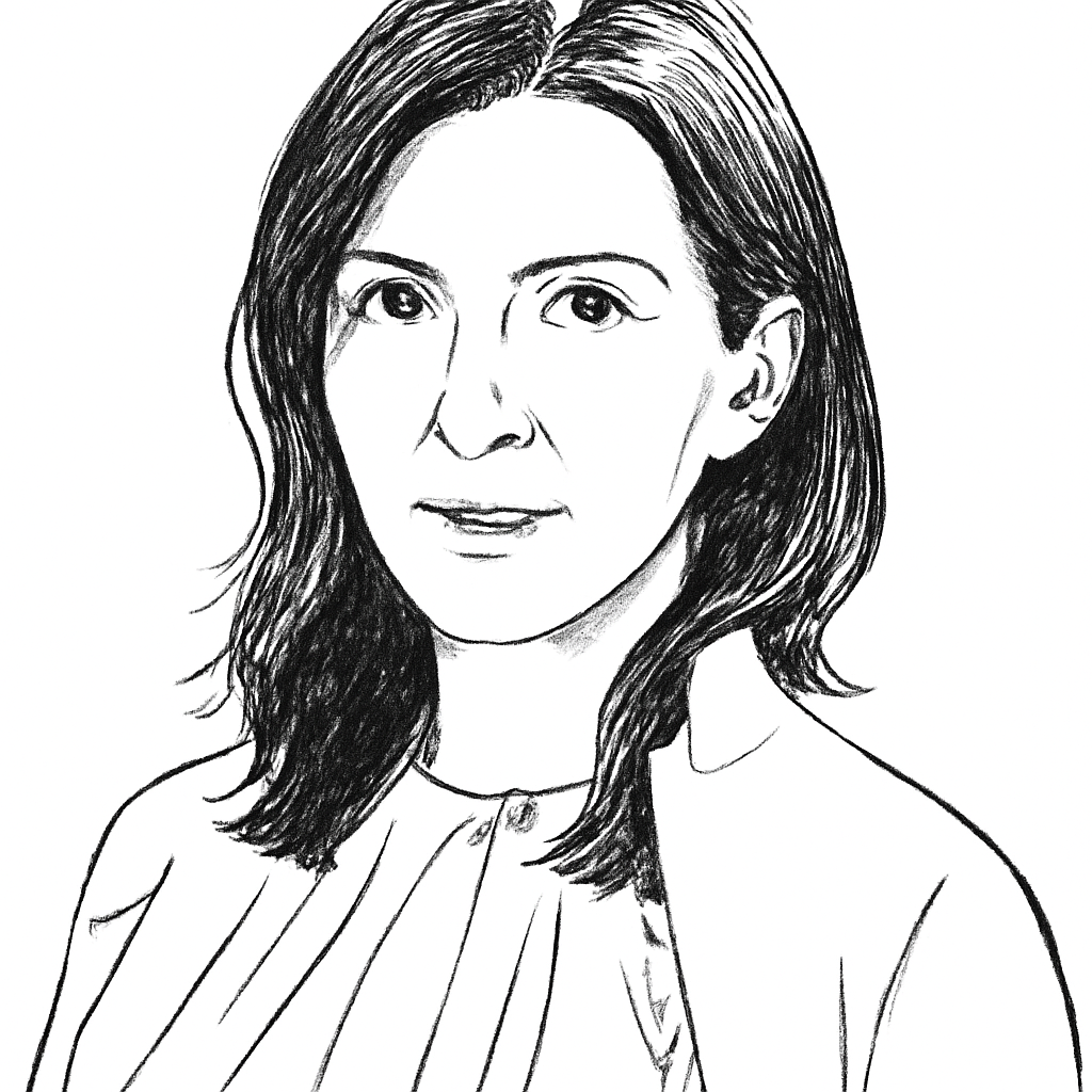 Drawn portrait of Jacquelyn L. Cameron
