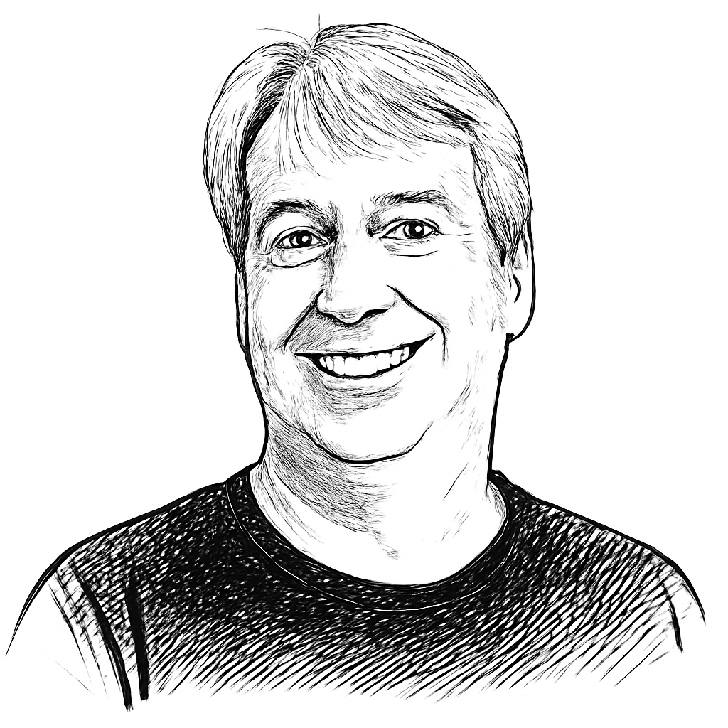 Drawn portrait of Alexander Munn