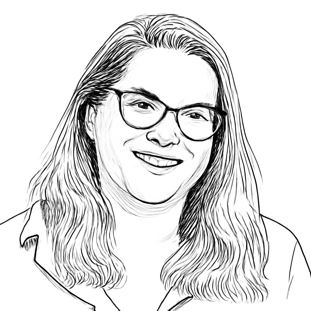 Drawn portrait of Sharon Shaked