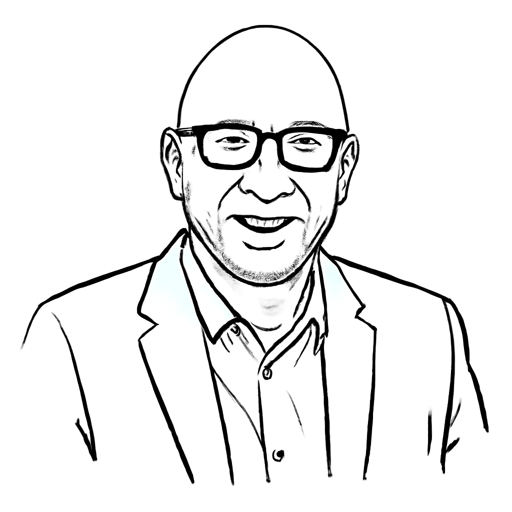 Drawn portrait of Al L.