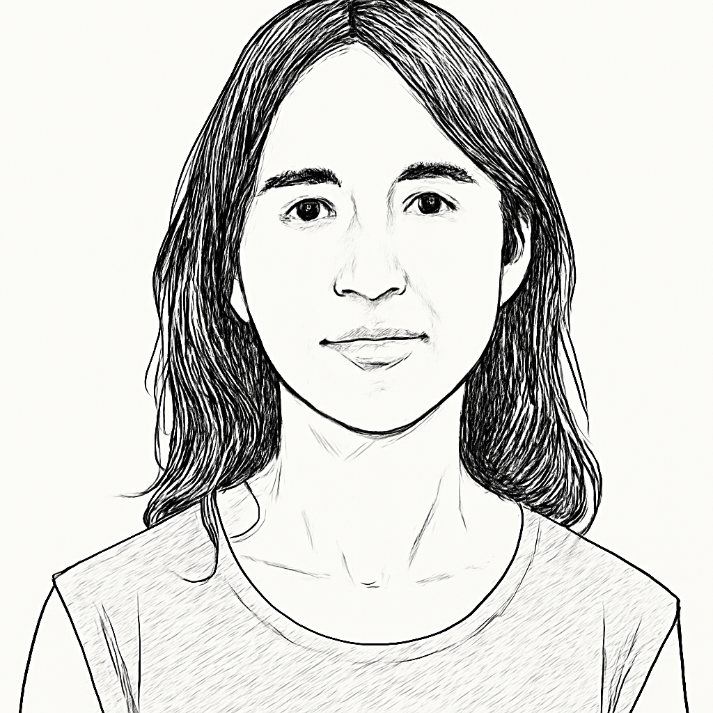 Drawn portrait of Kayla Fishman