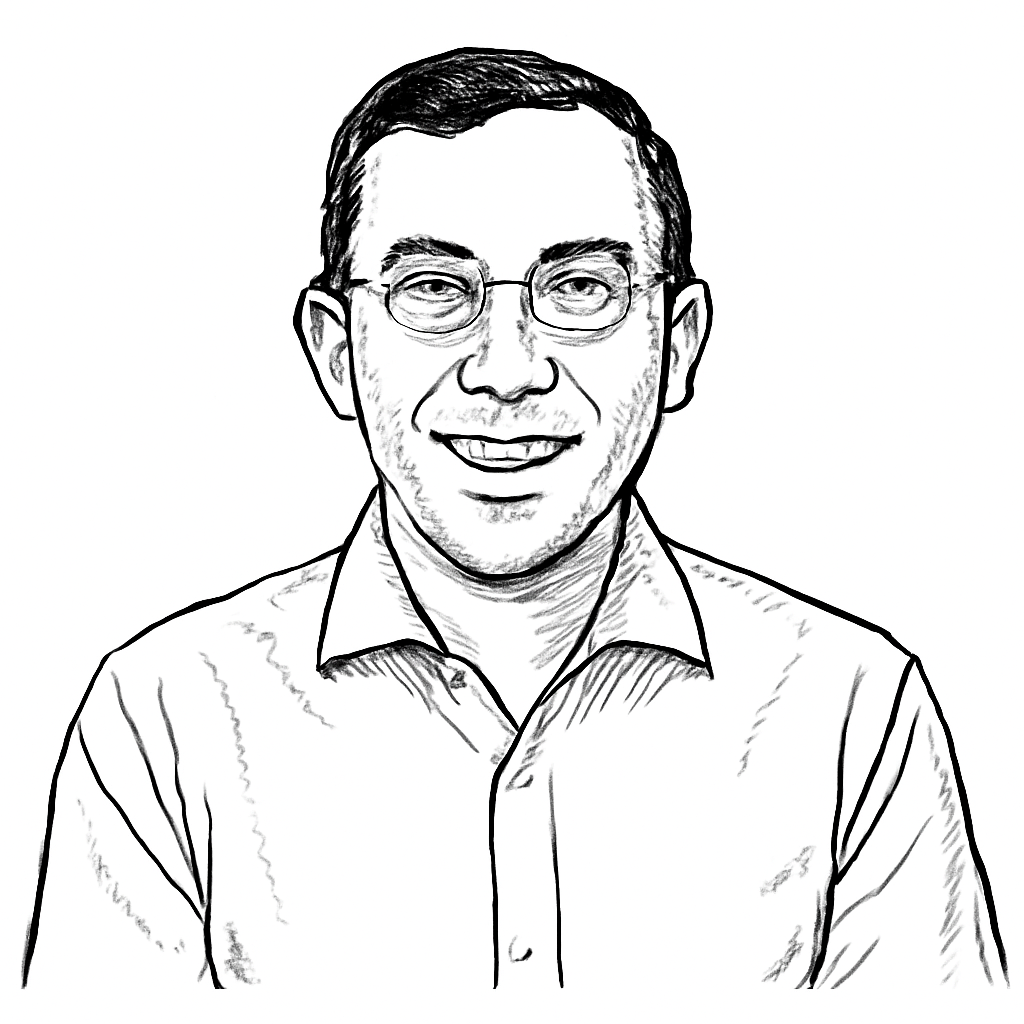 Drawn portrait of Rahul Subramaniam