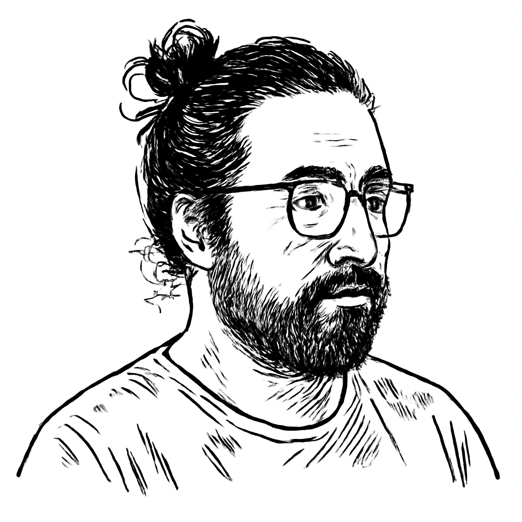 Drawn portrait of Harsimrat Singh Sandhawalia
