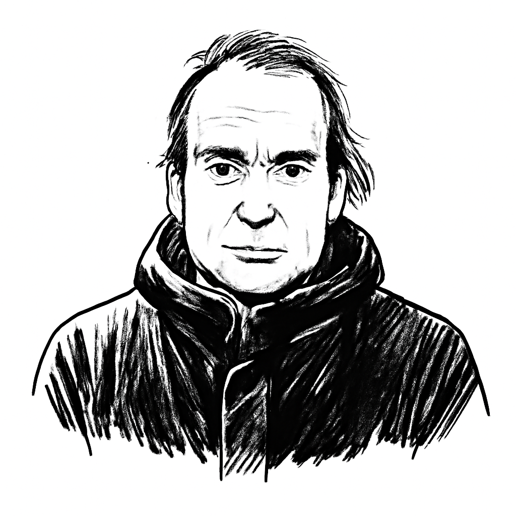 Drawn portrait of Markus Henschel