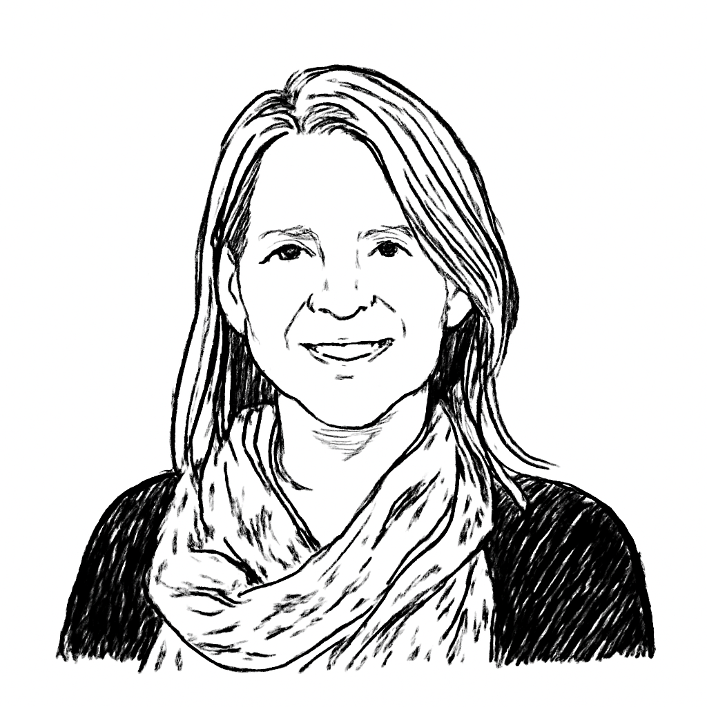 Drawn portrait of Elizabeth Ryan