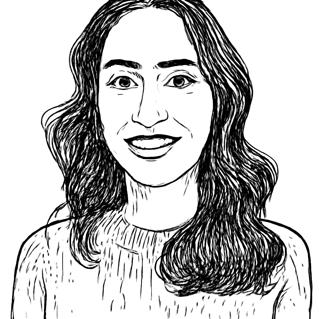 Drawn portrait of Sophie Bakalar