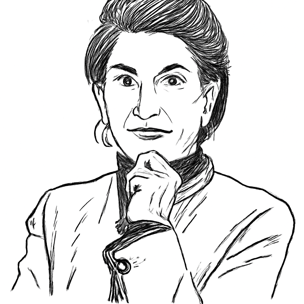 Drawn portrait of Karina Robinson