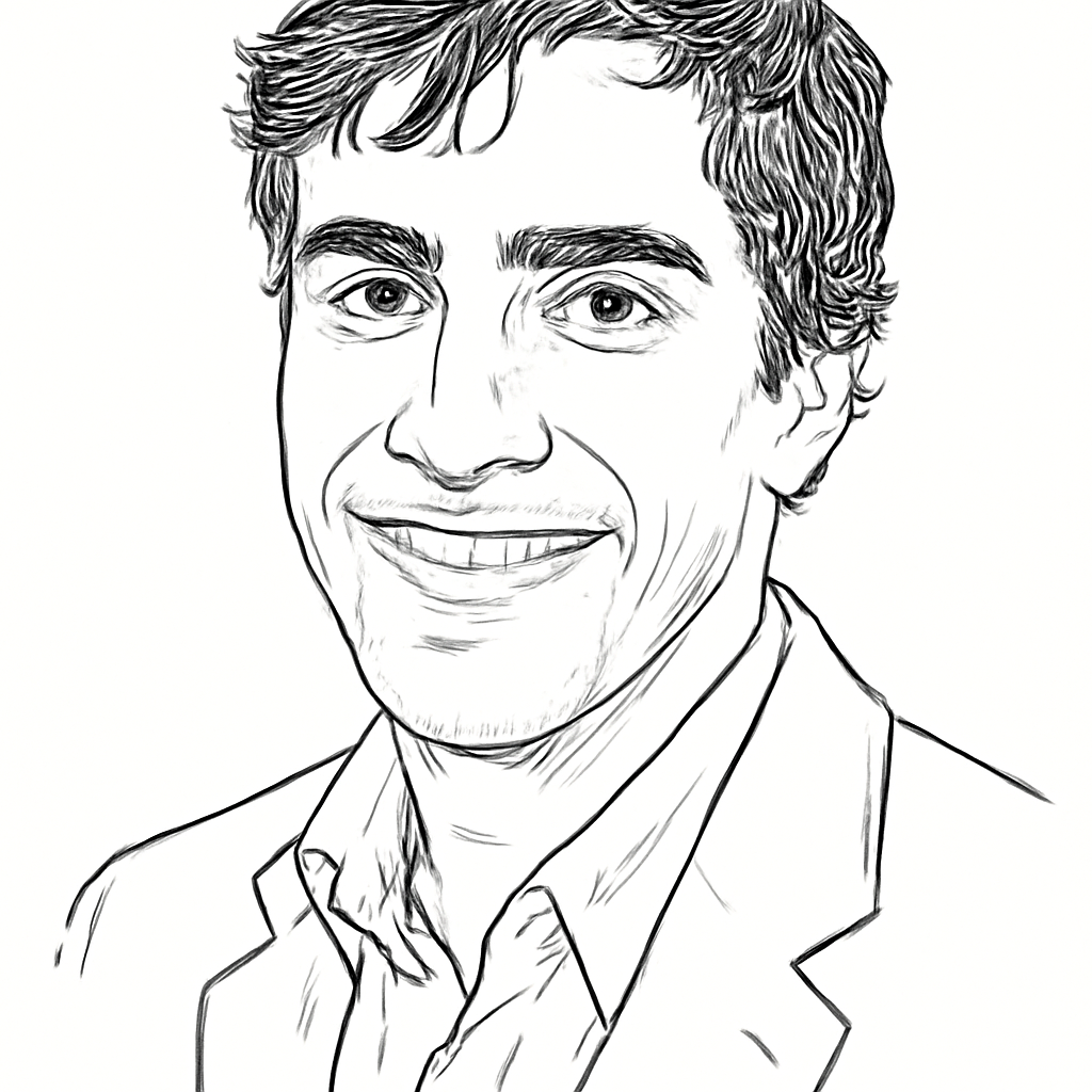Drawn portrait of Jeremy Stoppelman