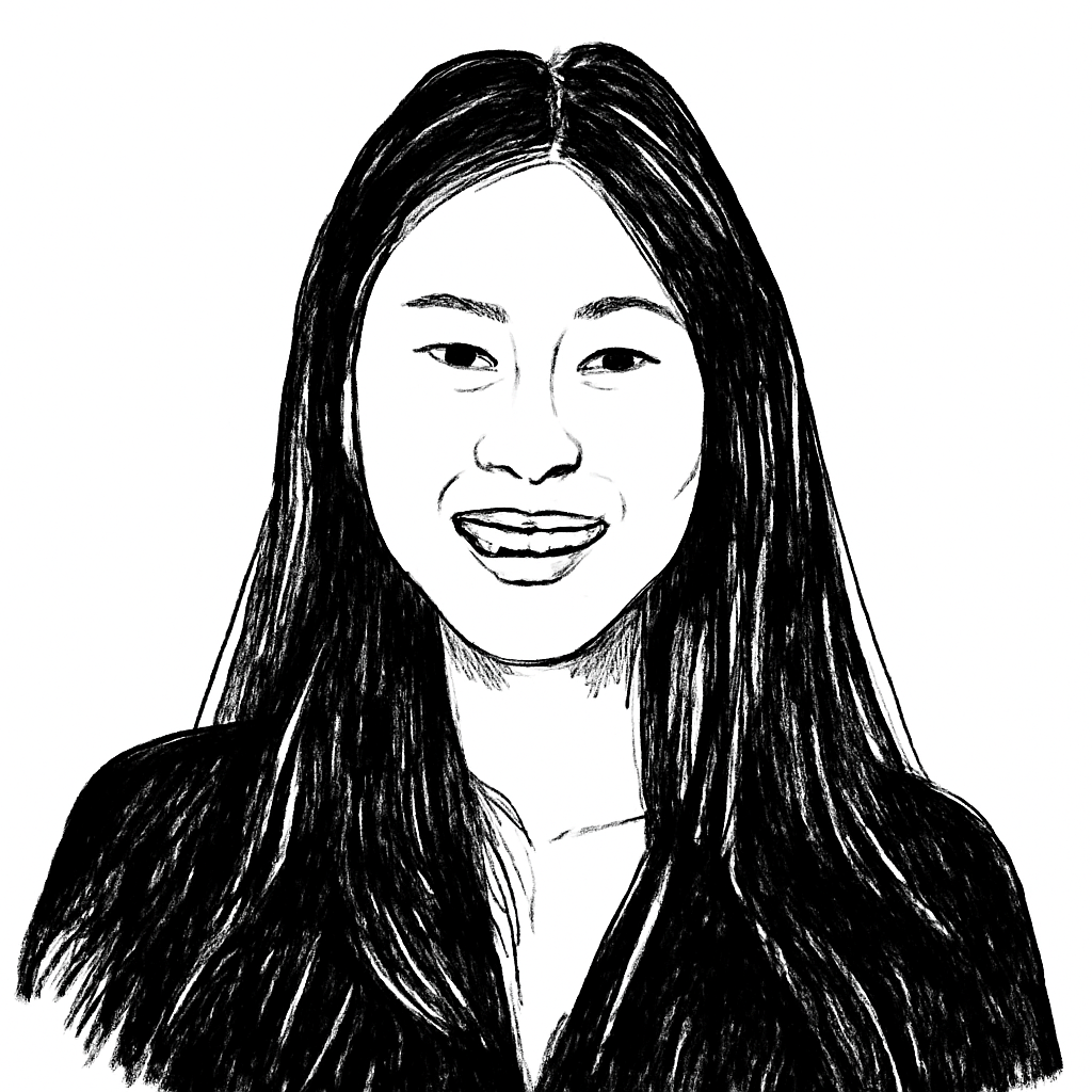 Drawn portrait of Sarah Park