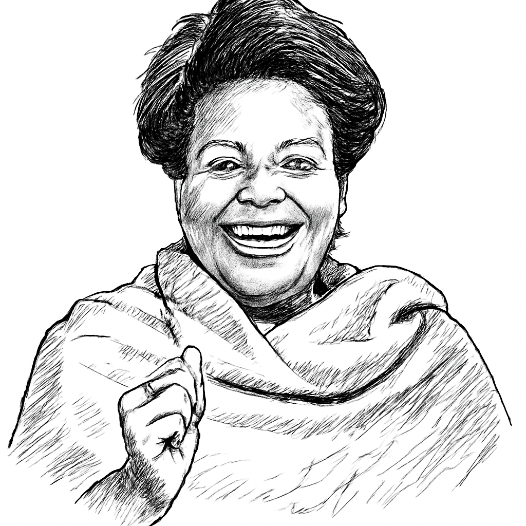 Drawn portrait of Melissa C. Thomas-Hunt
