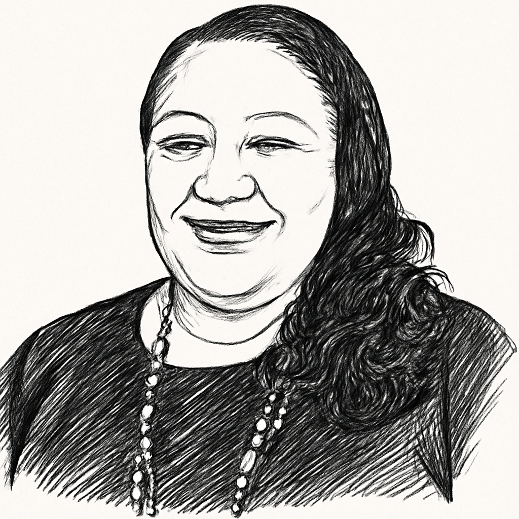 Drawn portrait of Sandra L. Richards