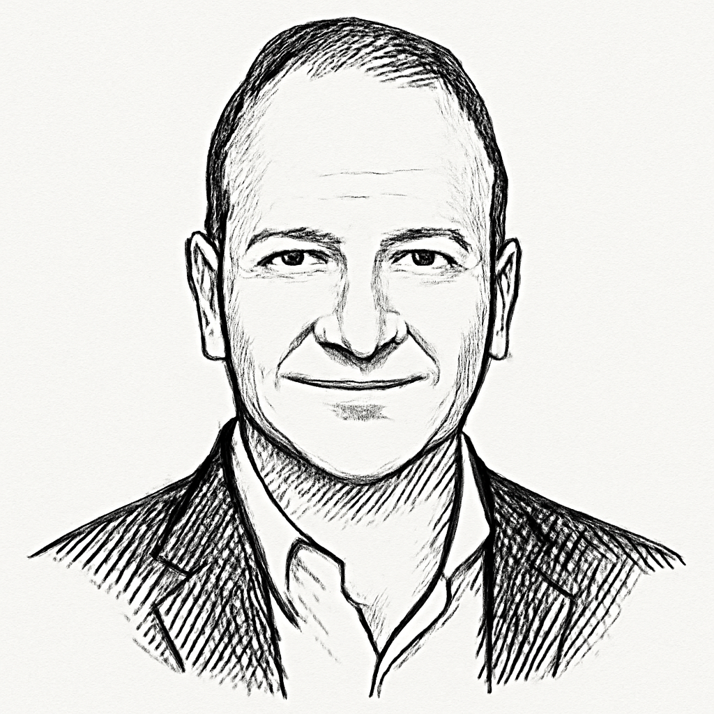 Drawn portrait of Thomas Boyd