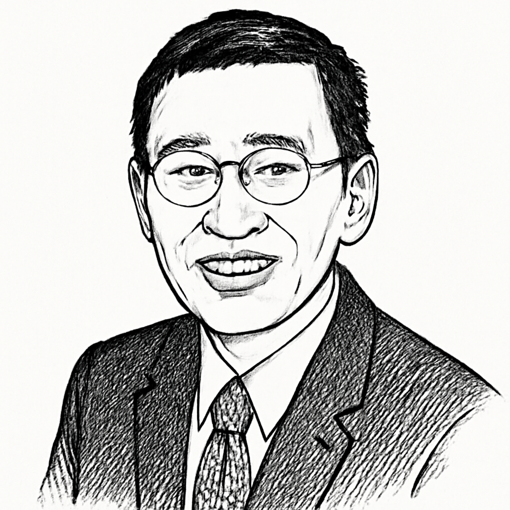 Drawn portrait of David Mok