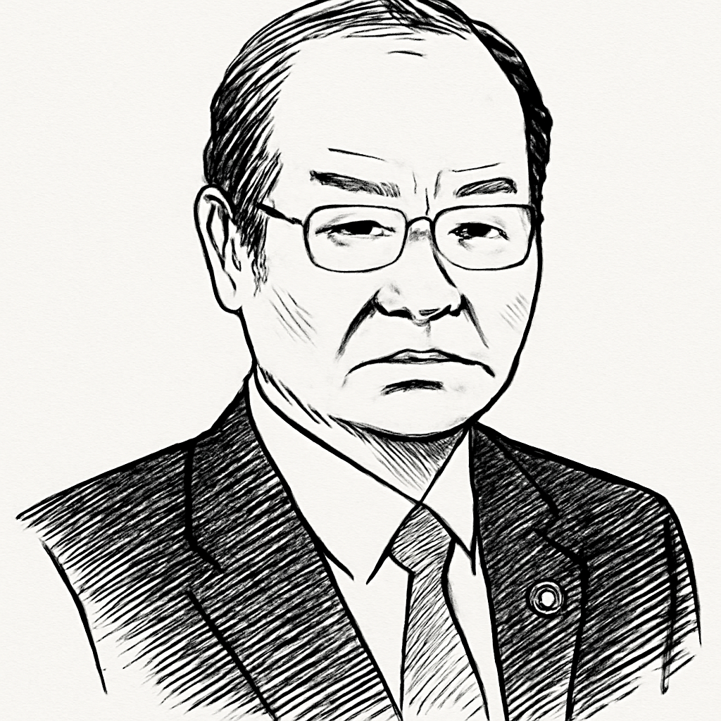 Drawn portrait of Seiji Nakata