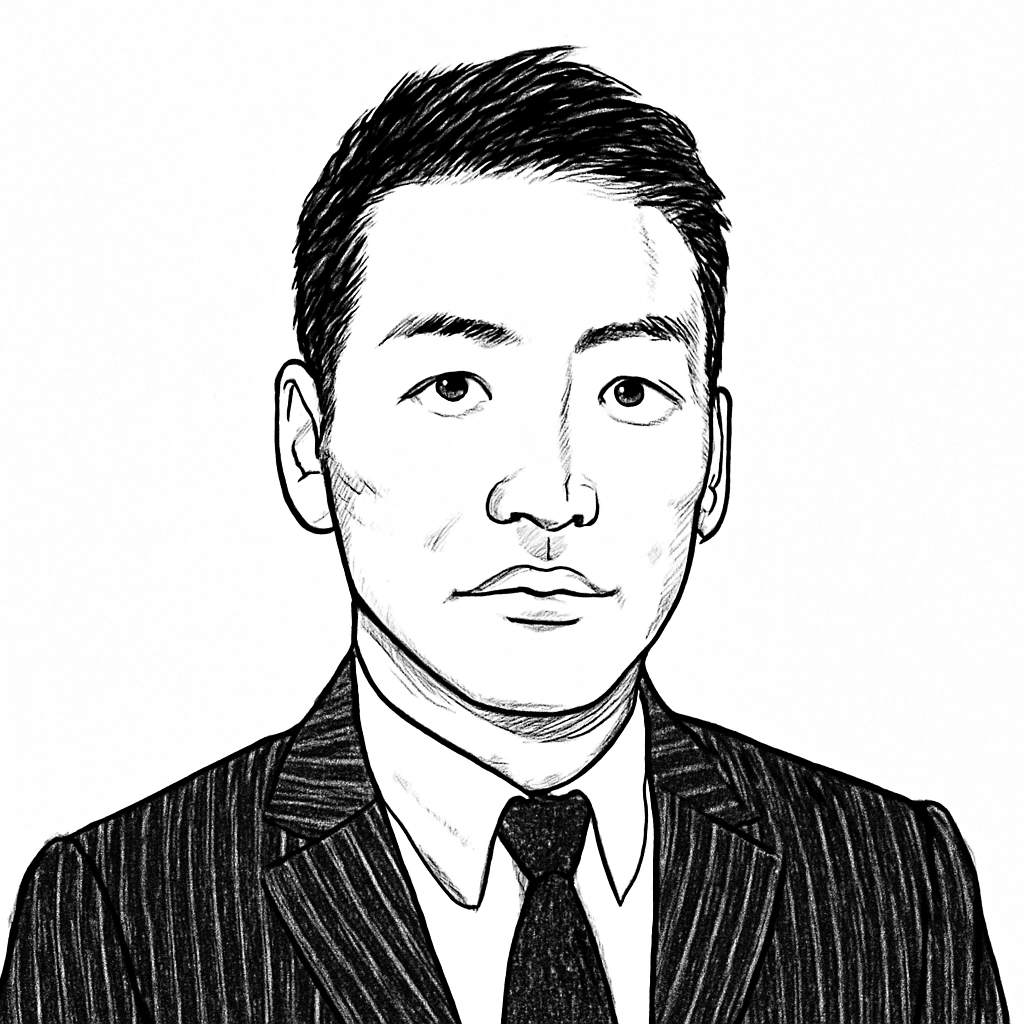Drawn portrait of Daisuke Yamaguchi