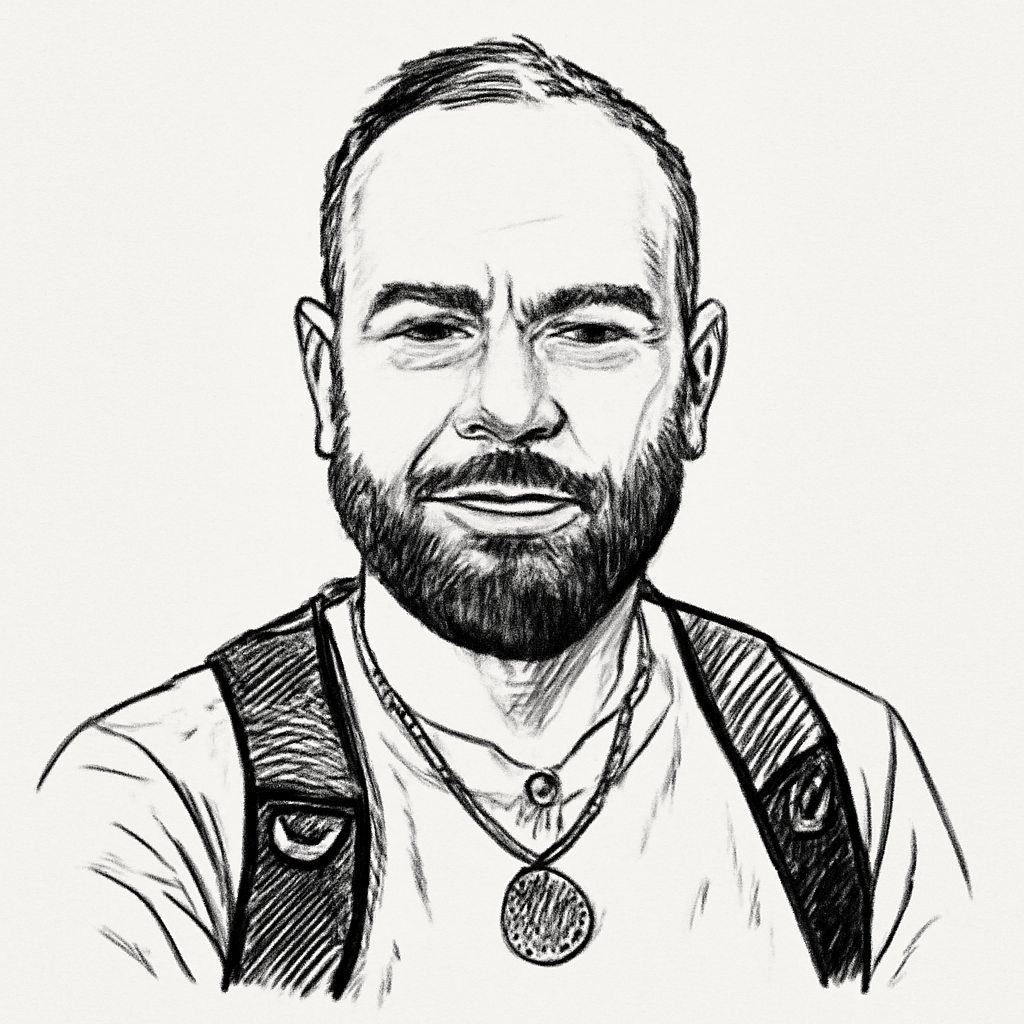 Drawn portrait of Egor Dubrovsky