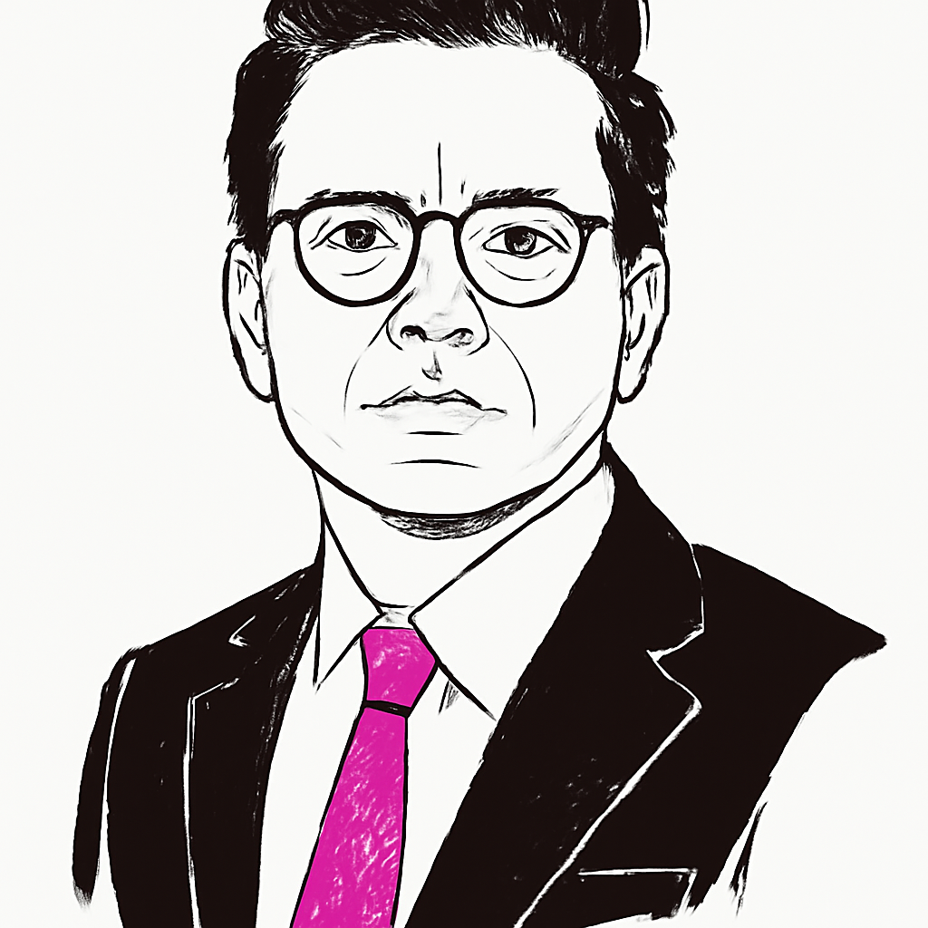 Drawn portrait of Kanishka Narayan